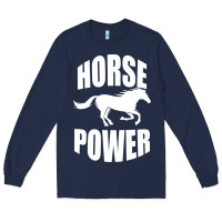 Navy Horse Power Long Sleeve Tee - Bettercallsaul