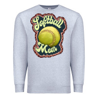 Heather Grey softball mom Premium Sweatshirt - JahusDesignShop
