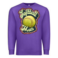 Purple softball mom Premium Sweatshirt - JahusDesignShop