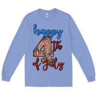 Colony Blue happy 4th of july Long Sleeve Tee - BundleAndBundleShop