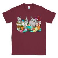 Burgundy Easter Hippopotamus coffee cups Easter Day Classic Tee - CowGirlArtShop