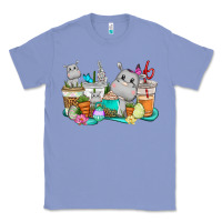 Colony Blue Easter Hippopotamus coffee cups Easter Day Classic Tee - CowGirlArtShop