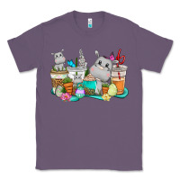 Lavender Easter Hippopotamus coffee cups Easter Day Classic Tee - CowGirlArtShop