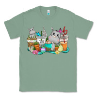 Sage Easter Hippopotamus coffee cups Easter Day Classic Tee - CowGirlArtShop
