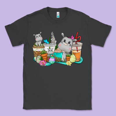 Easter Hippopotamus Coffee Cups Easter Day Classic Tee Designed By Cowgirlartshop