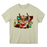 Reindeer Joy Christmas Heavy Core Tee | Teevron