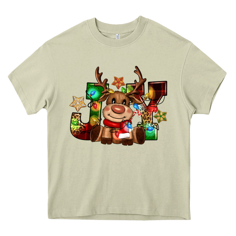 Reindeer Joy Christmas Heavy Core Tee by CowGirlArtShop | Teevron
