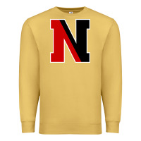 Antique Gold Northeastern Gifts, Huskies Long Sleeve Premium Sweatshirt - DesigneFamous