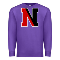 Purple Northeastern Gifts, Huskies Long Sleeve Premium Sweatshirt - DesigneFamous