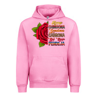 Fuchsia Pink Always chingona sometimes cabrona but never pendej Urban Hoodie - RanaPortraitStore