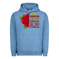 Pigment Pebble Blue Always chingona sometimes cabrona but never pendej Urban Hoodie - RanaPortraitStore