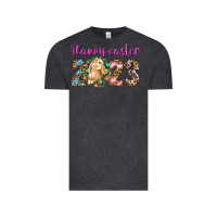Vintage Black Happy Easter 2023 Vintage Tee - BundleAndBundleShop