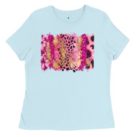 Baby Blue Cancer Brushstroke Ladies Tee - FaDigitalArtStudio