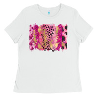 White Cancer Brushstroke Ladies Tee - FaDigitalArtStudio