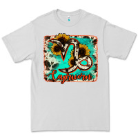 Dove Grey capricorn turquoise cowhide Premium Tee - RanaPortraitStore
