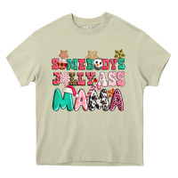 Mossy somebody jolly ass mama pink christmas Heavy Core Tee - CowGirlArtShop