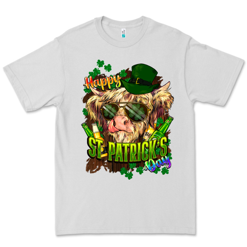 St. Patrick's Day Cow Premium Tee by HowdyJamesFarm | Teevron