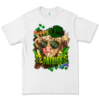 White St. Patrick's Day Cow Premium Tee - HowdyJamesFarm