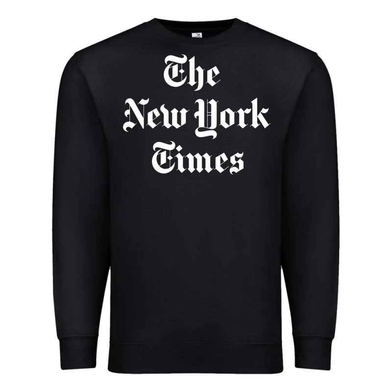 New York Times Premium Sweatshirt by DesigneFamous | Teevron