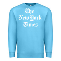 Ocean Blue new york times Premium Sweatshirt - DesigneFamous