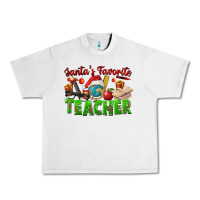 Lunar Rock Santa's Favorite Teacher Urban Heavy Tee - FaDigitalArtStudio