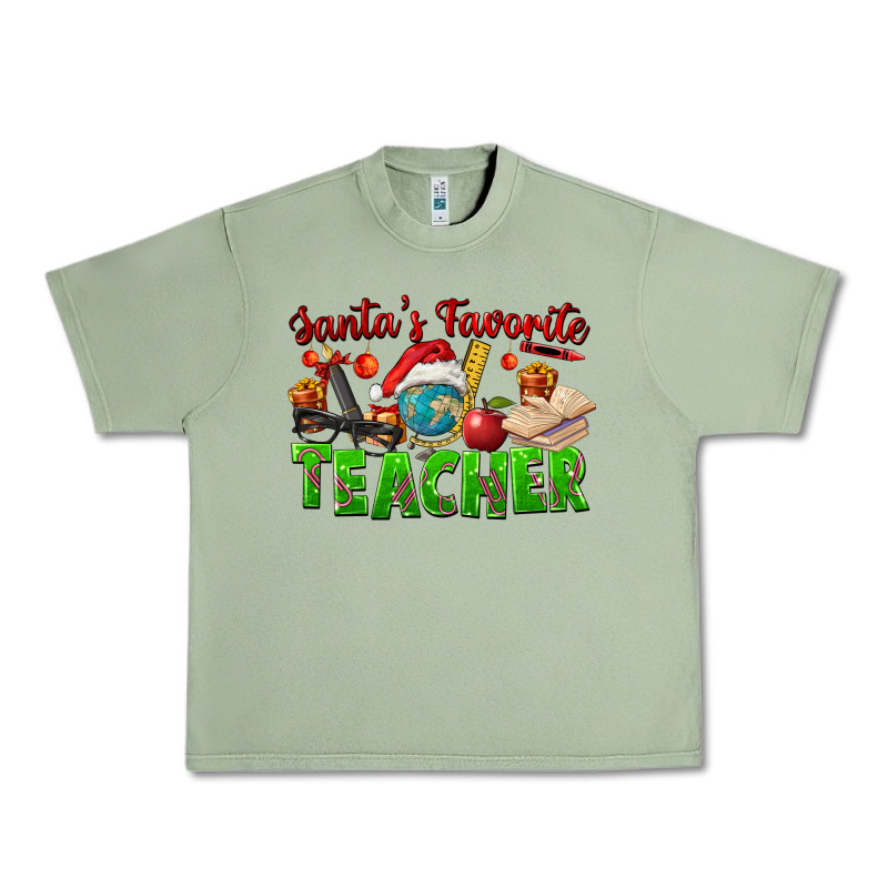 Santa's Favorite Teacher Urban Heavy Tee by FaDigitalArtStudio | Teevron