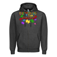 Different Is Beautiful Zipper Hoodie | Teevron