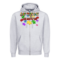 Heather Grey different is beautiful Zipper Hoodie - JahusDesignShop