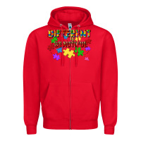 Red different is beautiful Zipper Hoodie - JahusDesignShop
