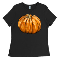 Black Pumpkin Ladies Tee - FaDigitalArtStudio