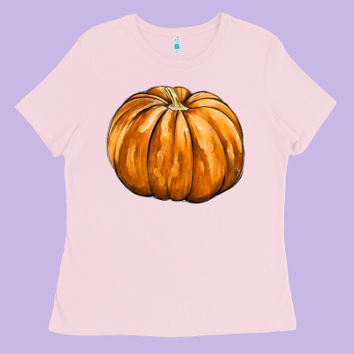 Pumpkin Ladies Tee Designed By Fadigitalartstudio