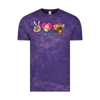 Cloud Purple Peace Love Easter Vintage Tee - BundleAndBundleShop