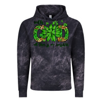Cloud Black With god all things are possible St. Patrick's Day Vintage Hoodie - LillyAllenDesigns