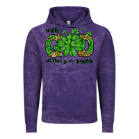 Cloud Purple With god all things are possible St. Patrick's Day Vintage Hoodie - LillyAllenDesigns
