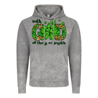 Cloud Rock With god all things are possible St. Patrick's Day Vintage Hoodie - LillyAllenDesigns