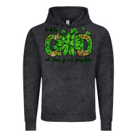Vintage Black With god all things are possible St. Patrick's Day Vintage Hoodie - LillyAllenDesigns