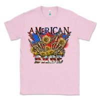 Bubblegum Pink American babe 4th of july Classic Tee - CowGirlArtShop