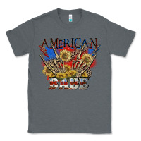 Charcoal Heather American babe 4th of july Classic Tee - CowGirlArtShop