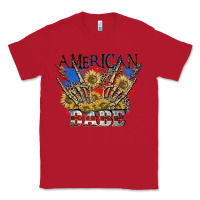 Red American babe 4th of july Classic Tee - CowGirlArtShop