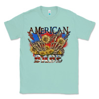 Seafoam American babe 4th of july Classic Tee - CowGirlArtShop