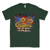 Sports Green American babe 4th of july Classic Tee - CowGirlArtShop