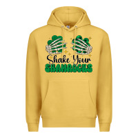 Antique Gold shake your shamrocks Premium Hoodie - CowhideDigitalArt