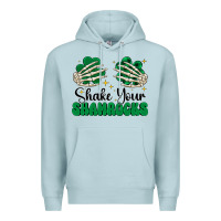Blue Mist shake your shamrocks Premium Hoodie - CowhideDigitalArt