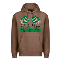 Chestnut shake your shamrocks Premium Hoodie - CowhideDigitalArt