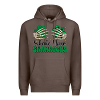 Coffee shake your shamrocks Premium Hoodie - CowhideDigitalArt