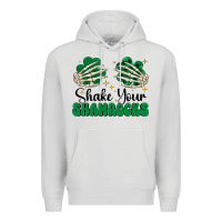 Dove Grey shake your shamrocks Premium Hoodie - CowhideDigitalArt