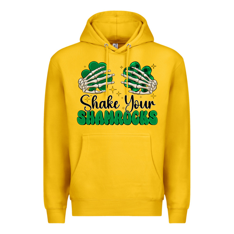 Shake Your Shamrocks Premium Hoodie by CowhideDigitalArt | Teevron