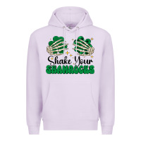 Lilac shake your shamrocks Premium Hoodie - CowhideDigitalArt