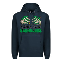 Navy shake your shamrocks Premium Hoodie - CowhideDigitalArt