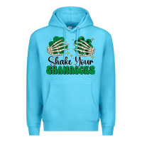 Ocean Blue shake your shamrocks Premium Hoodie - CowhideDigitalArt